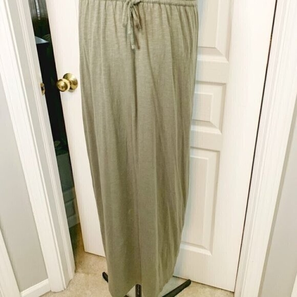 GAP Maxi V Neck Sleeveless Comfy Soft Drawstring Cotton Casual Summer Dress - Picture 6 of 11